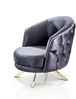 Sitzgruppe/Sofa Set - Wohnzimmergarnitur "Avala" 3+3+1-Anthrazit/Beige Bild 5