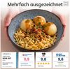Steingut Servierschüssel Ibiza TESTSIEGER, Traumhafte Mediterrane Salatschüssel, Servierschale - Bowl Schüssel Groß, Salatschale - Pure Living in Grau Bild 3