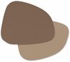 ZELLER 27155 Glasuntersetzer-Set 2 TONE 4-tlg, Kunstleder, beige/braun, ca. 10 x 12 cm Bild 1