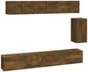6-tlg. TV-Schrank-Set Räuchereiche Holzwerkstoff [3114619] Bild 2