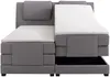 Vente-unique - CASTEL Bett Stoff Grau - B 183 cm x H 125 cm x L 218 cm Bild 4