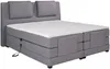 Vente-unique - CASTEL Bett Stoff Grau - B 183 cm x H 125 cm x L 218 cm Bild 5