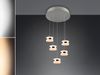 Cluster LED Pendelleuchte DIOS höhenverstellbar 5-flammig, Silber Ø 45cm Bild 3