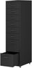 Rollcontainer Kökar mit 8 Schubladen 109x28x41 cm Schwarz [en. casa] Bild 3