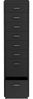 Rollcontainer Kökar mit 8 Schubladen 109x28x41 cm Schwarz [en. casa] Bild 5