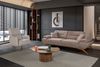 Sitzgruppe/Sofa Set - Wohnzimmergarnitur "Acantha" 3+3+1+1-Hellbraun/Beige Bild 3