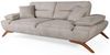 Sitzgruppe/Sofa Set - Wohnzimmergarnitur "Acantha" 3+3+1+1-Hellbraun/Beige Bild 4