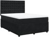 vidaXL Boxspringbett mit Matratze Schwarz 160x200 cm Samt 3292396 Bild 2