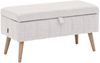 OTTO home Truhenbank AMIRA Sitzbank mit Stauraum, Maße B/T/H: 81/36/43 cm, mit Staufach, in 3 Bezugsqualitäten mit feiner Steppung Bild 2