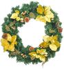 vidaXL Weihnachtskranz mit LED-Lichtern Grün 60 cm PVC 321515 Bild 3