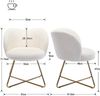 WAHSON OFFICE CHAIRS Cocktailsessel Kunstfell Akzentstuhl Loungesessel Bild 2