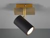 LED Wand- & Deckenstrahler Metall Schwarz Gold, Breite 12cm Bild 5