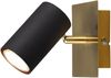 LED Wand- & Deckenstrahler Metall Schwarz Gold, Breite 12cm Bild 2