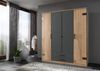 Kleiderschrank >Cheston< in Plankeneiche - 180x198x58cm (BxHxT) Bild 2