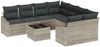 vidaXL Sofa Set mit Kissen mit Kissen 9 pcs Hellgrau Poly Rattan 3346662 Bild 2