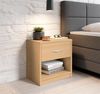 Nachtkommode >Pepe< in Buche Nachbildung - 39x41x28cm (BxHxT) Bild 3