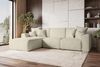 99rooms Gusto Ecksofa Cordstoff POSO Greige Links mit Schlaffunktion Bild 2
