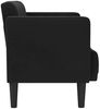 vidaXL Zweisitzer-Sofa Schwarz 111 cm Samt 4100574 Bild 4