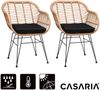 CASARIA® Korbsessel Gartenstühle 4er Set Bali Polyrattan Bild 5