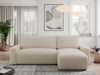 Ecksofa L-form, mit Schlaffunktion und Bettkasten - ARGOS, Beige, Boucle Bild 2