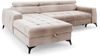 AX LIVING Beige Eckcouch mit Schlaffunktion Arkucio Mini 260 cm L Bild 2