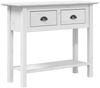 vidaXL Konsolentisch BODO Weiß 91x35x74 cm Massivholz Kiefer 355071 Bild 2