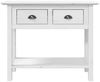 vidaXL Konsolentisch BODO Weiß 91x35x74 cm Massivholz Kiefer 355071 Bild 3