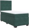 vidaXL Boxspringbett mit Matratze Dunkelgrün 90x190 cm Samt 3293083 Bild 5