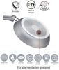 3er Pfannenset Induktion Set Antikratz Bratpfannen Pfanne Antihaft Induktions-Bratpfanne ø 20 cm, ø 24 cm, ø 28 cm, silber Bild 2
