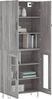 vidaXL Highboard Grau Sonoma 69,5x34x180 cm Holzwerkstoff 3198071 Bild 3
