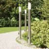 vidaXL Pollerleuchten mit Auslass 3er 110 cm Edelstahl IP44 4006016 Bild 3