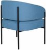 Casa Padrino Luxus Wohnzimmer & Hotel Sessel Blau / Schwarz 72 cm - Luxus Möbel Bild 3