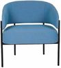 Casa Padrino Luxus Wohnzimmer & Hotel Sessel Blau / Schwarz 72 cm - Luxus Möbel Bild 2