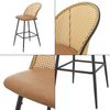 Barhocker Gausdal 2er Set Braun / Schwarz [en. casa] Bild 5