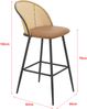 Barhocker Gausdal 2er Set Braun / Schwarz [en. casa] Bild 3
