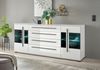 INOSIGN Sideboard Cantara, moderner Schrank, Kommode in Eiche Evoke oder weiß, schwarze Stangengriffe, ausreichend Stauraum, vielseitig einsetzbar Bild 3