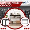 Coemo Konsolentisch Chicago aus Metall mit 2 Ablageflächen Schwarz Bild 5