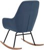 Schaukelstuhl Blau Stoff [289541] Bild 5
