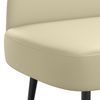 vidaXL Gepolsterte Bank mit Rückenlehne Creme 110 x 60 x 76 cm 42040799 Bild 5