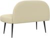 vidaXL Gepolsterte Bank mit Rückenlehne Creme 110 x 60 x 76 cm 42040799 Bild 4