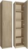 Home Collective Regal mit 5 Ebenen Aktenschrank mit 4 Einlegeböden und 1 Tür, in mattem Finish Standregal 39 cm breit sonoma Bild 2