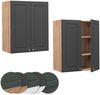 Hängeschrank Fame-Line Anthrazit-Gold 60 cm Vicco Bild 5