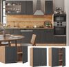 Hängeschrank Fame-Line Anthrazit-Gold 60 cm Vicco Bild 2