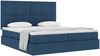 vidaXL Aufbewahrungsbett mit Kopfteil Blau 200 x 200 cm Kunstleder 3372196 Bild 3