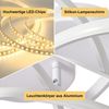 Nettlife LED Deckenleuchte Schwarz/Weiß Dimmbar Modern 28W/46W Küchenlampe, Nicht dimmbar, LED fest integriert, Warmweiß, Küche Flur Kinderzimmer Schlafzimmer Bild 4