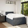 vidaXL Boxspringbett mit Matratze Dunkelgrau 120x190 cm Samt 3286265 Bild 3
