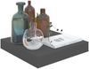 vidaXL Schweberegale 2 Stk. Hochglanz-Grau 23x23,5x3,8 cm MDF 323782 Bild 4