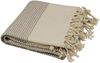 Hamamtuch Baumwolle cappuccino braun, Rand: naturbeige 90x175 cm "Ada" Bild 2