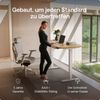 Desktronic HomePro Elektrisch höhenverstellbarer Schreibtisch 140x70cm Massive Eiche/Weiß mit Memory-Funktion, Anti-Kollisions Technologie, USB-A und USB-C-Ladeanschlüssen Bild 2