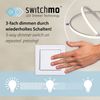 JUST LIGHT 15403-95 MARIA LED Deckenleuchte aluminiumfarben 3-Step Dim 3000K Bild 5